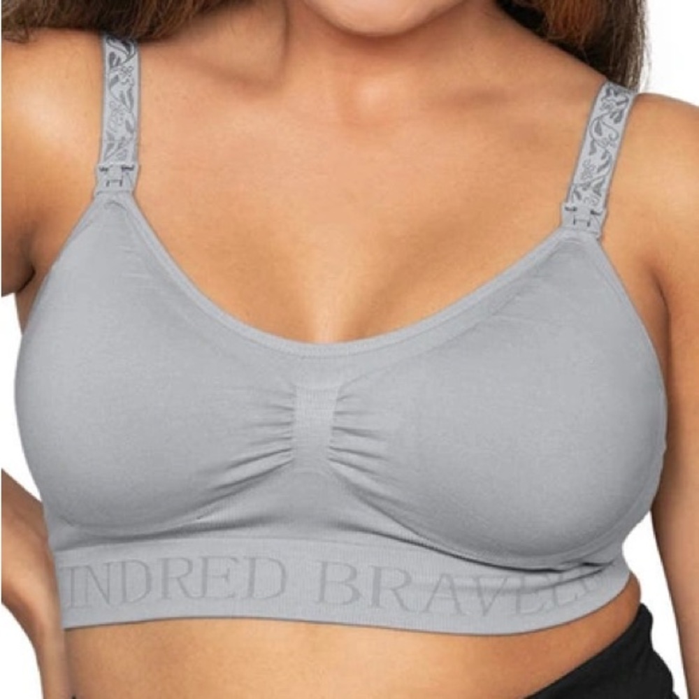 Kindred Braverly Hands-Free Pumping & Nursing Sports Bra Size Small Busty